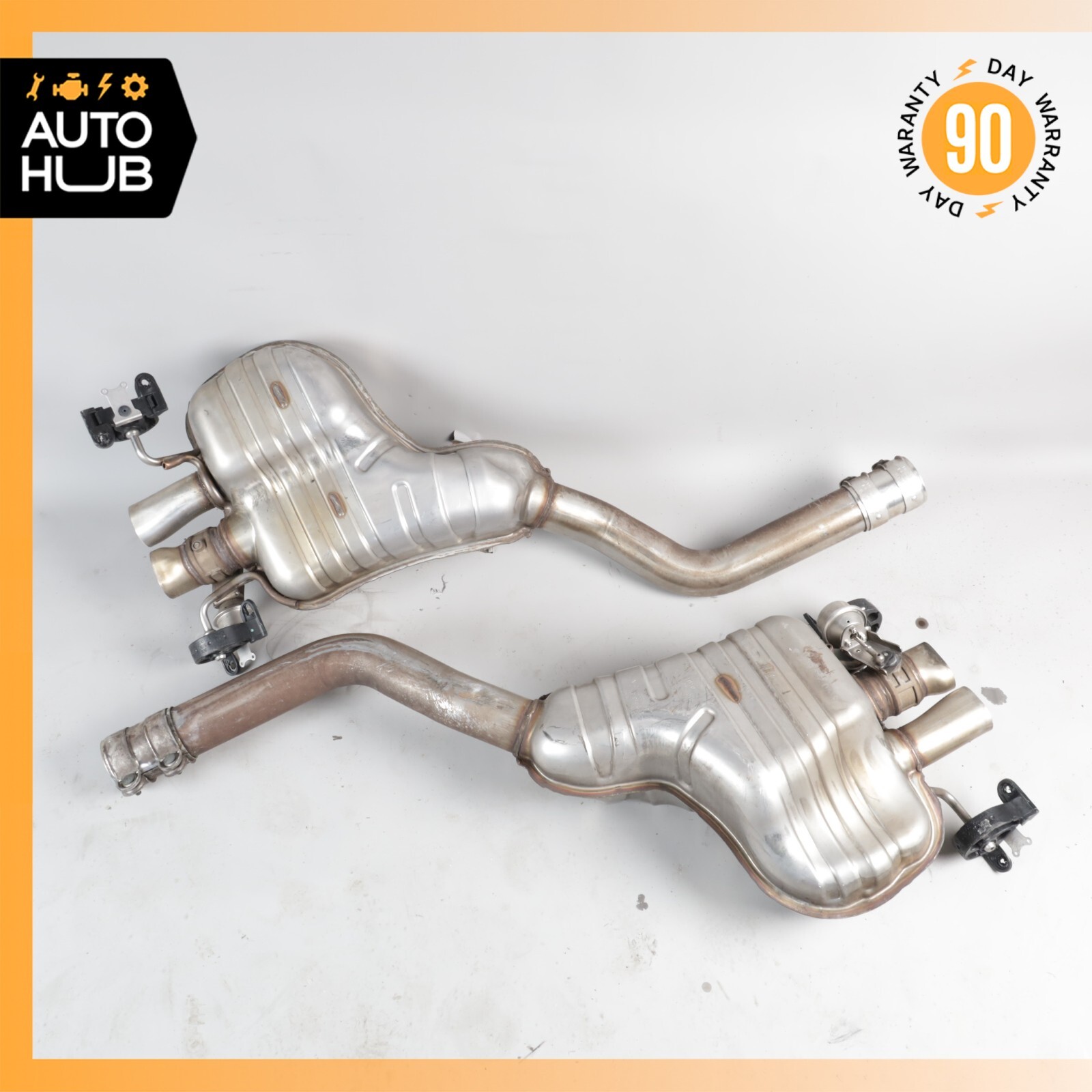 03-12 Bentley Continental GT Exhaust Muffler Mufflers Right & Left Set OEM 36k