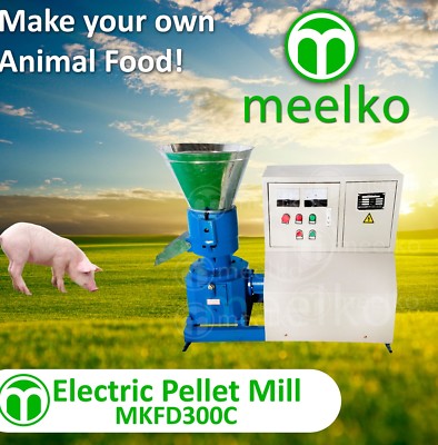 PELLET MILL 22kw  ELECTRIC ENGINE PELLET PRESS 3 PHASE USA STOCK (6mm pork)