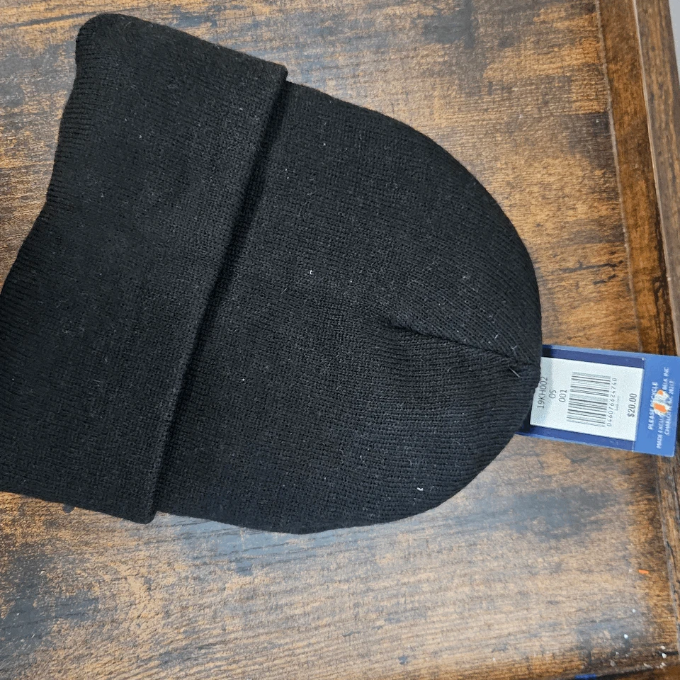 Gorro tejido con puños Saddlebred nuevo con etiquetas para hombre negro talla única Foto 2 de 3