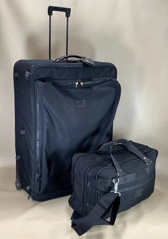 Juego de equipaje Andiamo Cordura negro 20” lona suave y 30” maleta vertical con ruedas Foto 3 de 4