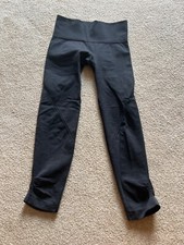 lululemon crop leggings size 4 charcoal grey