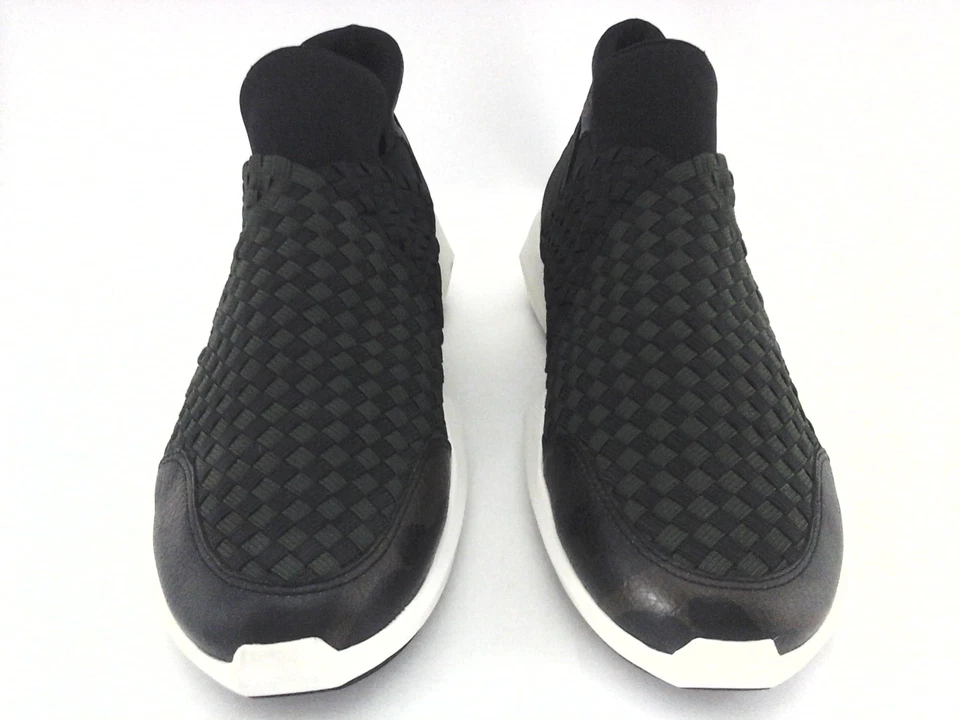 Zapatos ASH Tejidos Negros/Verdes con Camuflados Tenis de Cuero Sin Cordones para Mujer EE. UU. 9 UE 40 Foto 3 de 4