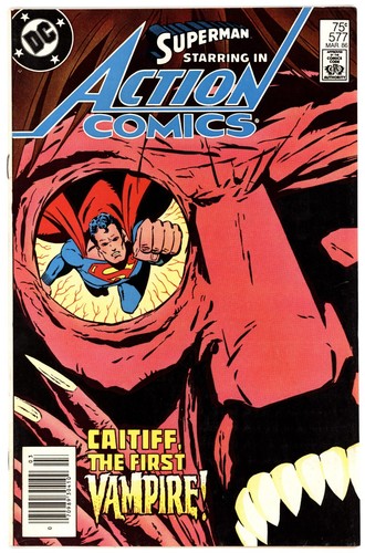 Action Comics #577 VF 8.0 1985 Newsstand Edition Keith Giffen Cover