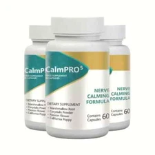 3-Pack CalmPro 5 Nerve Calming Support Formula Calm Pro 5 - 180 Capsules
