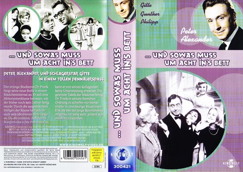 VHS ...und sowas muss um acht ins Bett - Peter Alexander, Gitte - Videokassette - Bild 2 von 2