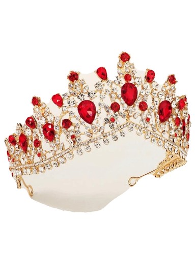 Queen Crystal Crown Headband Rhinestone Wedding Princess Tiara For Bridal Party