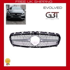 FOR MERCEDES A CLASS W176 DIAMOND STYLE FRONT BUMPER GRILLE 09-15 PRE-FACELIFT