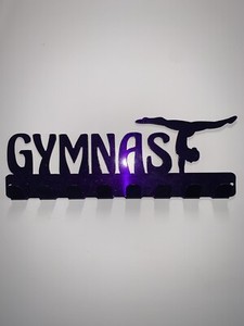 Custom Made Gymnastics Medal Rack Purple
