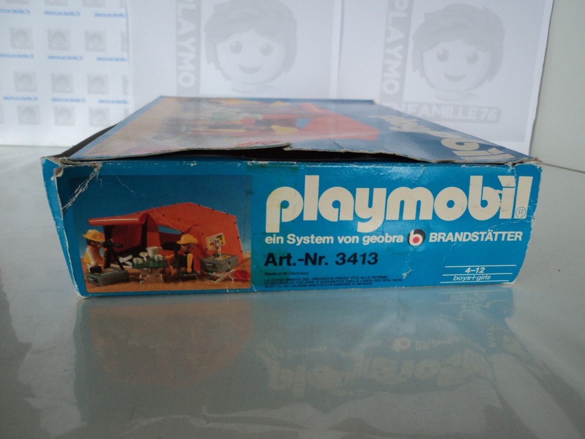 Tente Safari Ngorongoro Playmobil 3413 | Avec Personnages | Vintage | Occasion Complète