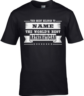 Mathematiker Herren personalisiertes T-Shirt Geschenk Mathe Mathematik Naturwissenschaften Fach