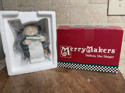 DEPARTMENT 56  MERRY MAKERS SIDNEY THE SINGER   9354-8 New In Box!