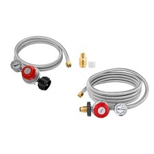 High Pressure Propane Regulator Premium 0-30 PSI for Burner Smoker Fire Pit