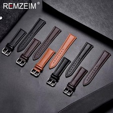 16mm 18mm 20mm 22mm 24mm Genuine Leather Watch Band Strap Bracelet.