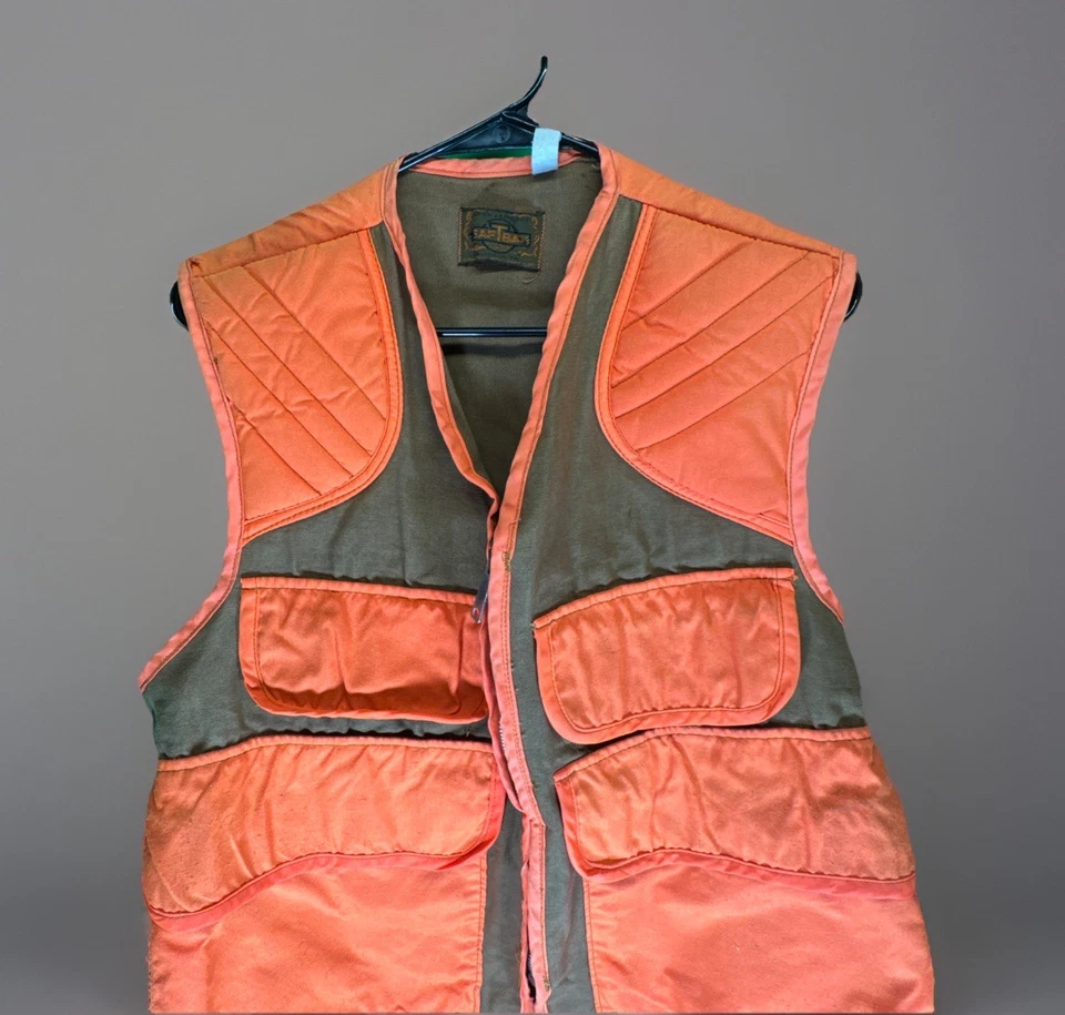 Chaleco de Caza SafTbak De Colección Grande o X Grande Naranja Marrón Para Hombre Repelente al Agua Foto 2 de 4