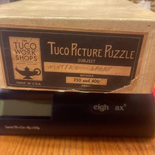 Rare Vintage Tuco Picture Puzzle  Winters Sport  1930s Deer Hunting Orig Box EC