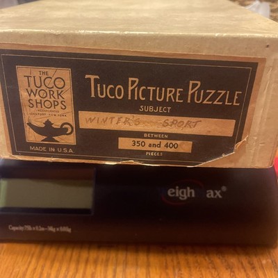 Rare Vintage Tuco Picture Puzzle  Winters Sport  1930s Deer Hunting Orig Box EC