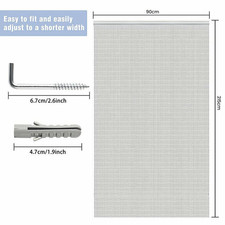 Aluminum Door Curtain Metal Chain Fly Insect Blinds Screen Pest Control 214*90cm