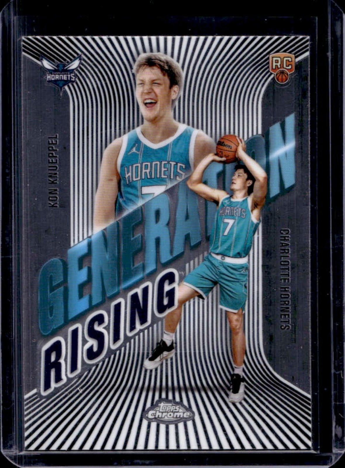 2025-26 Topps Chrome Kon Knueppel Generation Rising RC Rookie #GR-4 Hornets