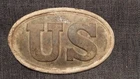 Original Civil War Union Cartridge Box Plate dug Antietam/Dunkard Church