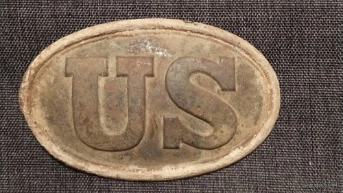 Original Civil War Union Cartridge Box Plate dug Antietam/Dunkard Church