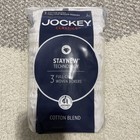 NWT- Jockey - Men’s L. Cotton Blend Boxers Pack Of 3- White — photo 1