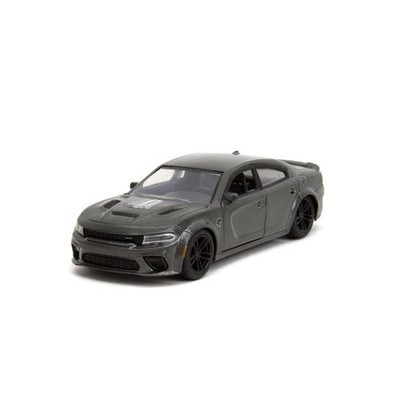 JADA 34473 MINIATURE DODGE CHARGER SRT HELLCAT PRIMER GUN METAL FF 2021 1/32