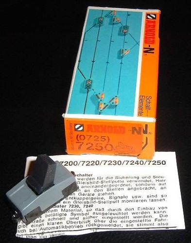 Interruptor universal Arnold, n.º art.: 7250, color: gris oscuro **NUEVO/EMBALAJE ORIGINAL** | Zustand: Neu