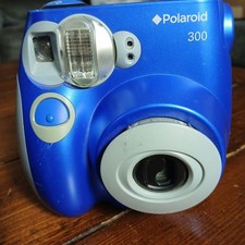 Polaroid 300 Blue 60mm Four Scene Modes Point and Shoot Instant Film Camera