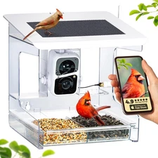 Smart Bird Feeder with Camera – XL Sliding Feed Tray for Effortless Refill – ...