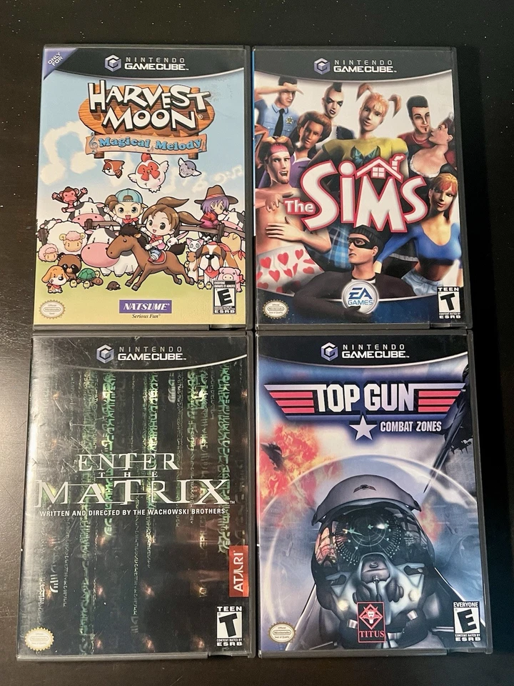 Nintendo GameCube GC Paquete/Lote de 8 (Harvest Moon, Matrix, Star Wars, Top Gun) Foto 2 de 4