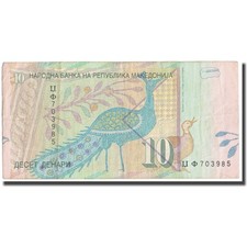 #647660 Geldschein, Mazedonien, 10 Denari, 2001, KM:14c, S