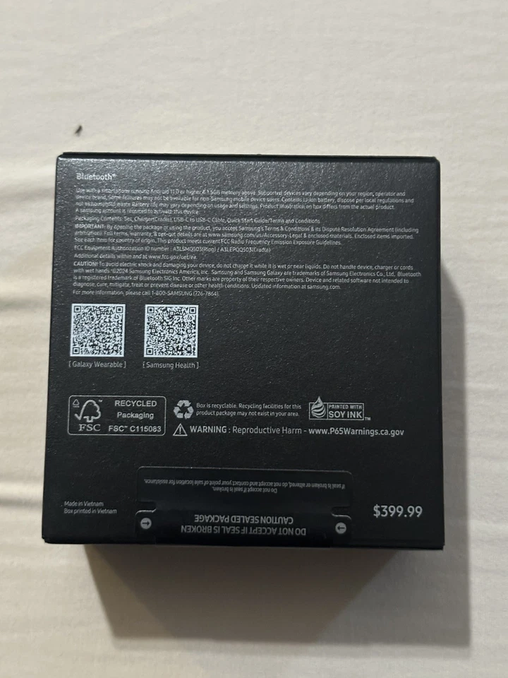 Samsung Galaxy Anillo Fitness Tracker Titanio Plata - Talla 9 - (SM-Q509NZSAXAR) Foto 3 de 3