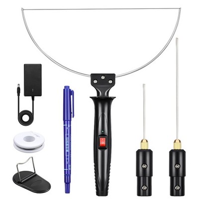 GOCHANGE 3 in 1 Foam Cutter Electric Styrofoam Cutting Tool, 100-240V / Black 