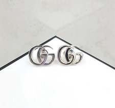 Gucci GG Marmont Studded Silver Earrings 814919 148265241