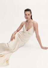 NWT MANGO MNG SELECTION COLLECTION $400 CROSS BACK MAXI DRESS SZ XS US 2