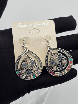 JEWELRYWE BOHEMIAN OHRRINGE DAMEN VINTAGE ETHNIC BOHO DROP DANGLE