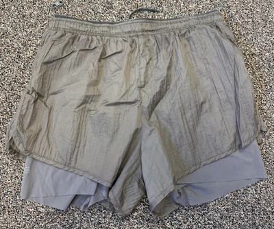 Satisfy Men's Rippy Trail 3'' Shorts Falcon Brown Size 3 L
