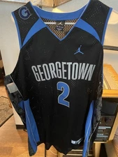 Nike Georgetown Hoyas Jordan Brand Authentic Jersey #2 L +2 Stitched