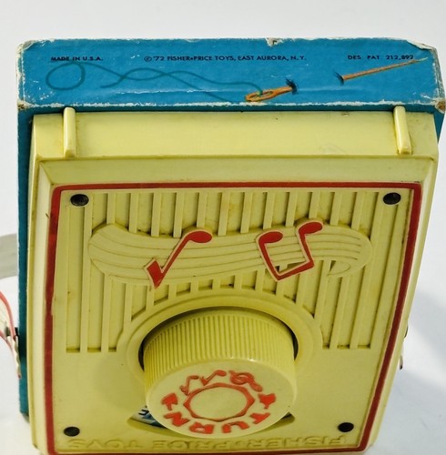 VTG FISHER PRICE POCKET RADIO “Pop Goes The Weasel” Works~MADE In The USA - Picture 6 of 8