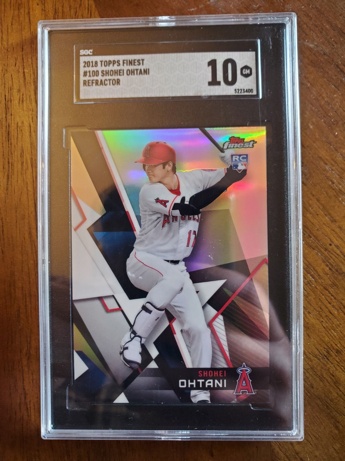 2018 Topps Finest - Shohei Ohtani #100 Refractor (RC)