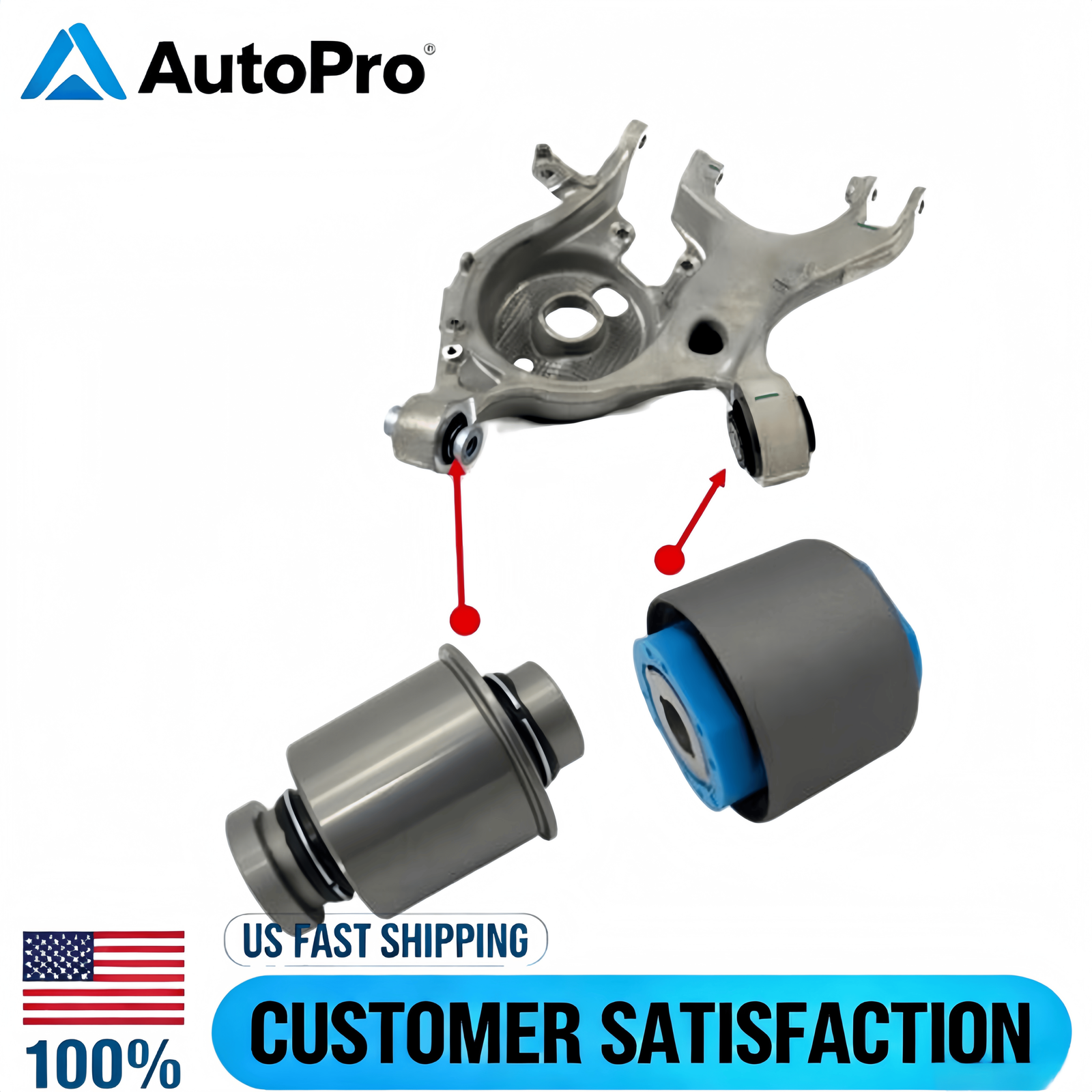 2pcs Axle Suspension Control Arm Bushing For Ford Fusion  Mondeo Mustang 2013-20