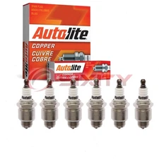 6 pc Autolite Copper Core 458 Spark Plugs for WET1 C49 A11 92161 861 6787 nz