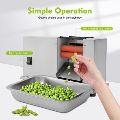 Commercial Electric Bean Sheller Machine bean Peeling Removing Machine 10kg/hour