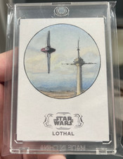Schizzo Topps Star Wars Hyperspace Lothal 1/1 di Stephane Leonardi
