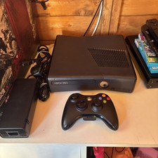 Microsoft Xbox 360 S Slim Console 250GB With Controller, Cables VGC
