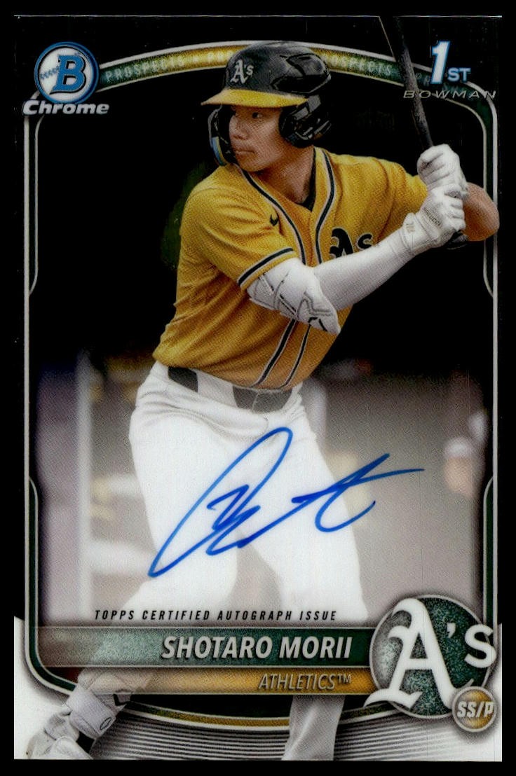 2025 1st Bowman Chrome - Prospect Autographs #CPA-SM Shotaro Morii