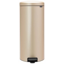 Poubelle Pedale Newicon, 30 litres, avec Seau Interieur en Plastique - Metallic 