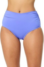 Anne Cole Womens High Waist Swim Bottom in Peri Sz Large