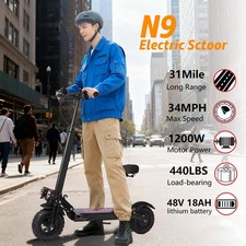 Adults Folding electric scooter height adjustable 11 inch off road tires