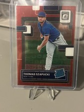 2022 Donruss Optic Baseball Thomas Szapucki Red Pandora /99 - Mets